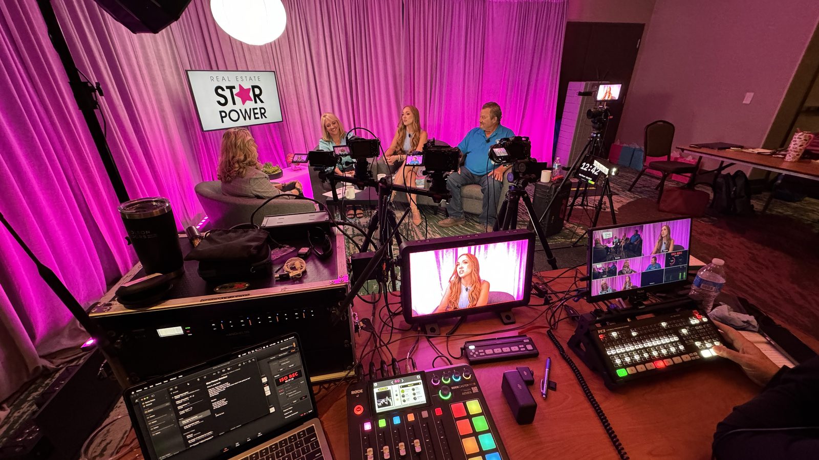R3 Media Production multi-camera switching and recording position on a shoot